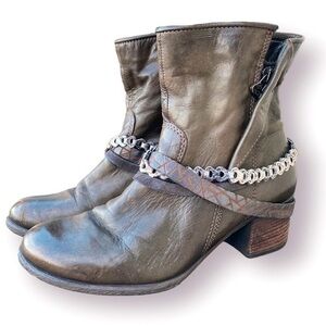 MJUS Brown Ankle Boots Size EU 41